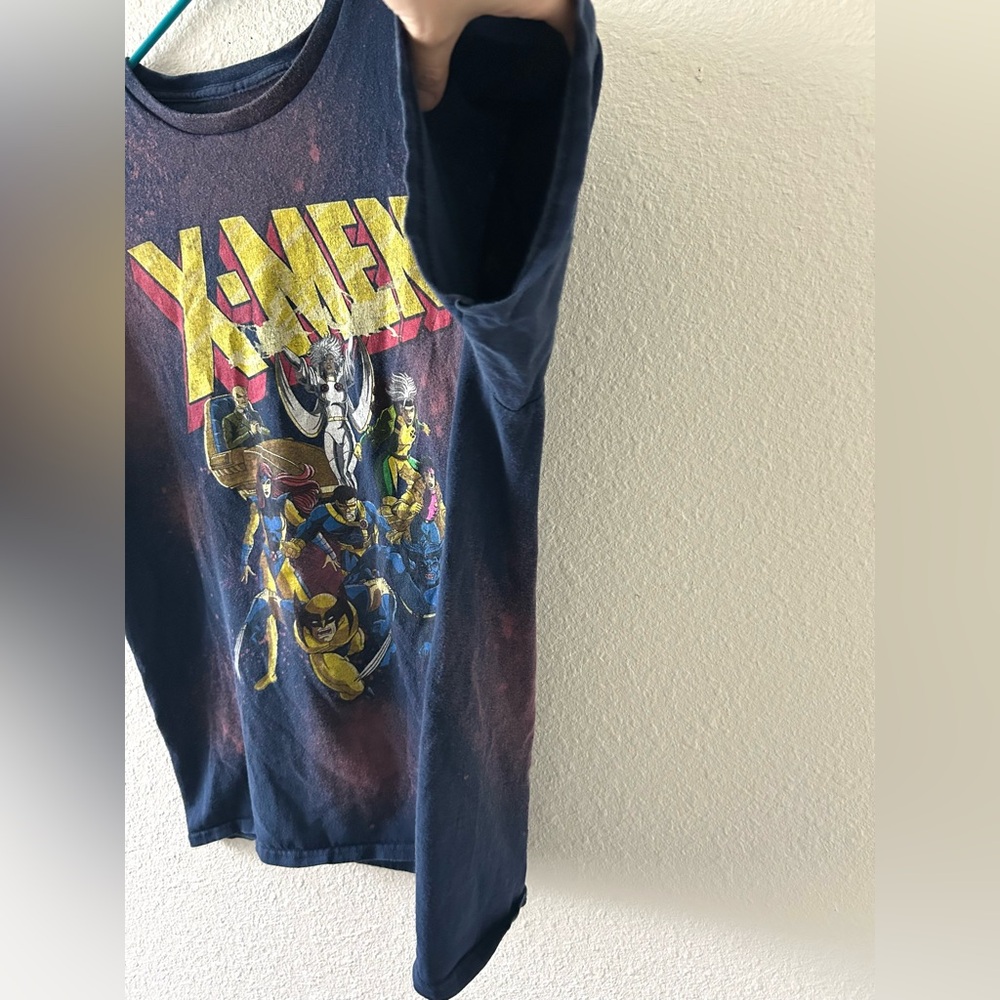 Marvel X-Men Graphic Tee L Bleached Distressed Galaxy Style Shirt - Picture 3 of 8